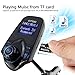 FM Transmitter, Otium Bluetooth Wireless Radio Adapter Audio Receiver Stereo Music Tuner Modulator Car Kit with USB Char
