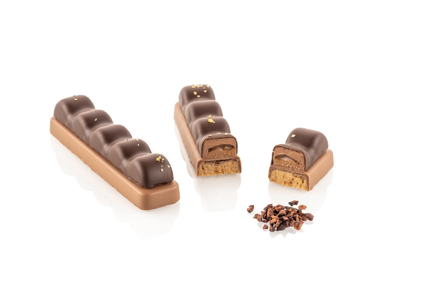 Silikomart | Duna Bar Kit, Chocolate Mold in Tritan Size 120 x 25 mm h 10 mm + Silicone Mold with 8 Cavities