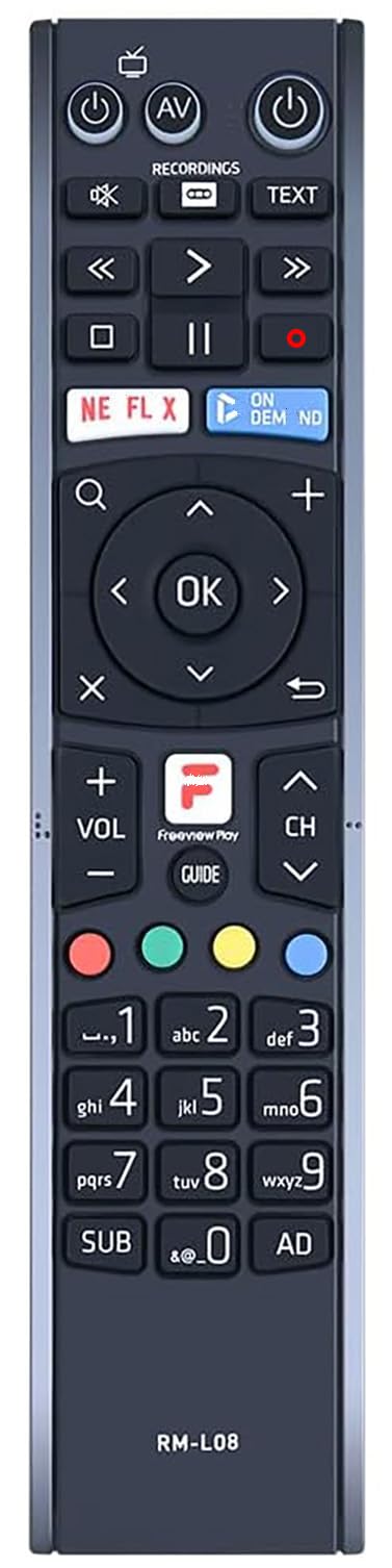 RM-L08 RML08 Universal Remote Control Compatible for HUMAX Freeview Play HD TV Recorder FVP-4000T FVP-5000T FVP4000T FVP5000T Controller