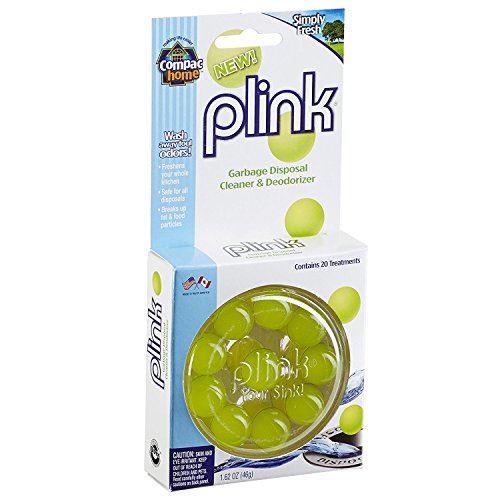 Compacâ€™s Plink Garbage Disposal Cleaner & Deodorizer Infuses and Freshens Your Entire Kitchen Waste Disposal Cleaner Simply Fresh Scent, Value Pack 40 Count