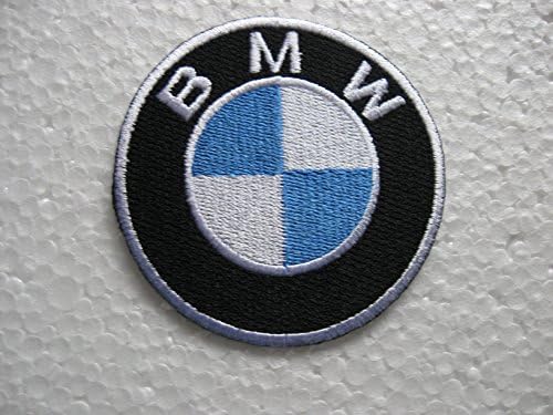 BMW Motorsports Car Logo Patches Gold Embroidered Patch SIZE: 3 INCHES