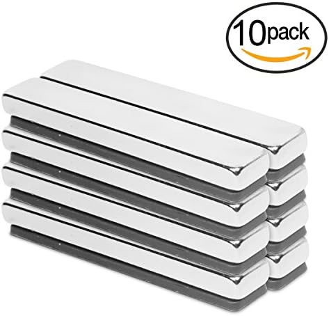Rare Earth Magnets, 10PCS Powerful Neodymium Magnets, N48 Extremely Strong Magnet for Multi-Function - 60 x 10 x 5 mm