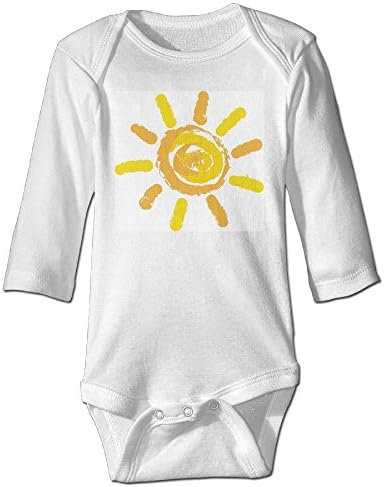 Baby Bodysuit You Are My Sunshine One Piece Baby Long Sleeve Boy Jumpsuit 6 M White