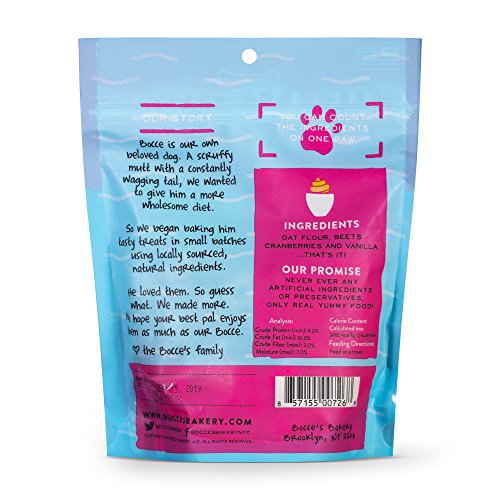 Bocce'S Bakery Unicorn Shake Biscuits Bag Dog Treat, 5 Oz