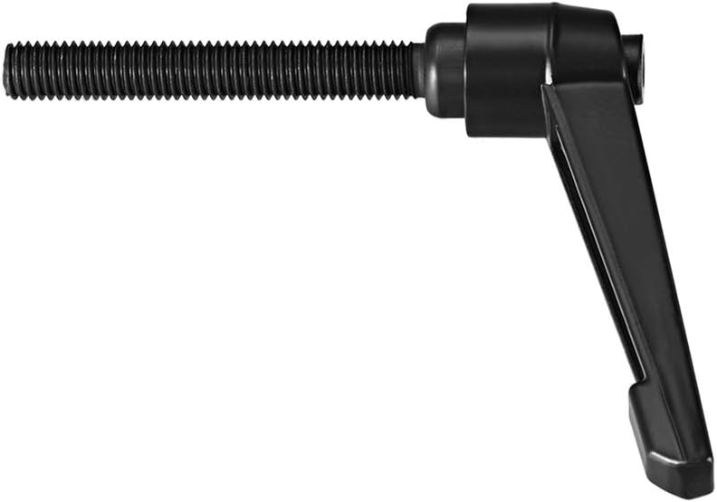 sourcing map M10 x 60mm Handle Adjustable Clamping Lever Thread Push Button Ratchet Male Threaded Stud Knobs Quick Release Screw Handles Bolts with Locking Lever Black - Image 3