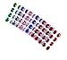 PlayO Self Adhesive Craft Jewel Stickers - 500 Pieces Bulk Adhesive Back Shimmering Craft Jewels for Crafts Supplies and Jewel Decorations