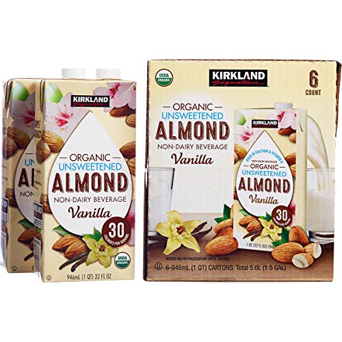 Kirkland Signature Organic NonDairy Unsweetened Vanilla Almond