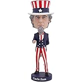 Royal Bobbles Uncle Sam Bobblehead, Premium Polyresin Lifelike Figure, Unique Serial Number, Exquisite Detail