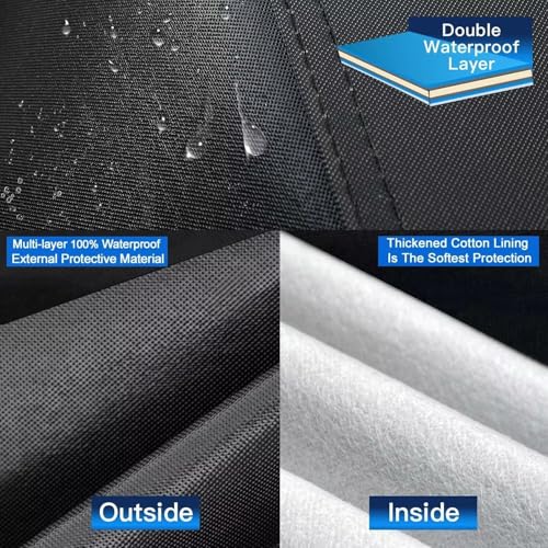 Holthly 10 Layer Outdoor Car Cover, Waterproof Car Cover, Sun and Dust Protector Car Cover, Layer for Car Suitable for Audi A4 Avant, Volvo V60, BMW 3 Series Touring, etc.C13 Black