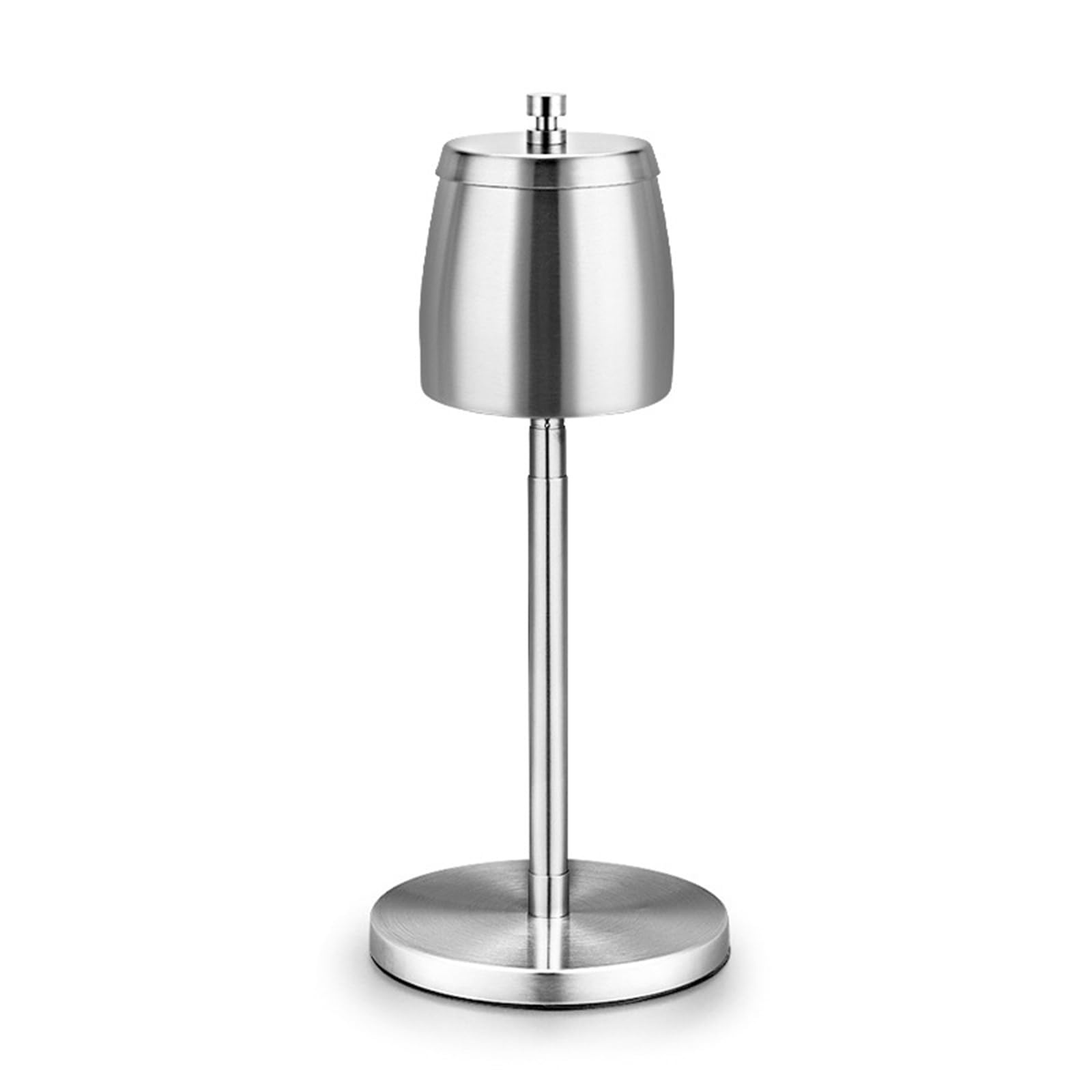 Telescopic Stand Ashtray with Lid Height 34-65cm Stainless Steel Floor Standing Ashtray with Non-slip Bottom Windproof for Garden and Indoor Balcony Home offices Smoking Areas