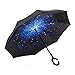 Amagoing Car Inverted Umbrella Double Layer Windproof Reverse Umbrella for Rain Sun