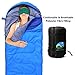 Becozier Sleeping Bag with Waterproof Polyester Shell and Portable Stuff Bag, Perfect for 4 Season Camping, Hiking, Backpacking and Traveling, Blue