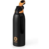 FJbottle 50oz Stainless Steel Insulated Water Bottle No Straw Spout Lid | Double Wall Vacuum Insulated, 18/8 Stainless Steel, Leakproof, BPA-Free, Sports Flask Ideal For Gym Workout Hiking Travel