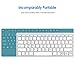 JETech 2156- Universal Bluetooth Wireless Keyboard, Portable, White