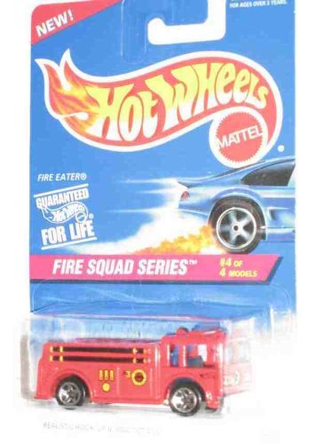 Hot Wheels Fire Squad Series #4 Fire Eater 5-Spoke Wheels #427 Collectible Collector Car Mattel 1:64 Scale