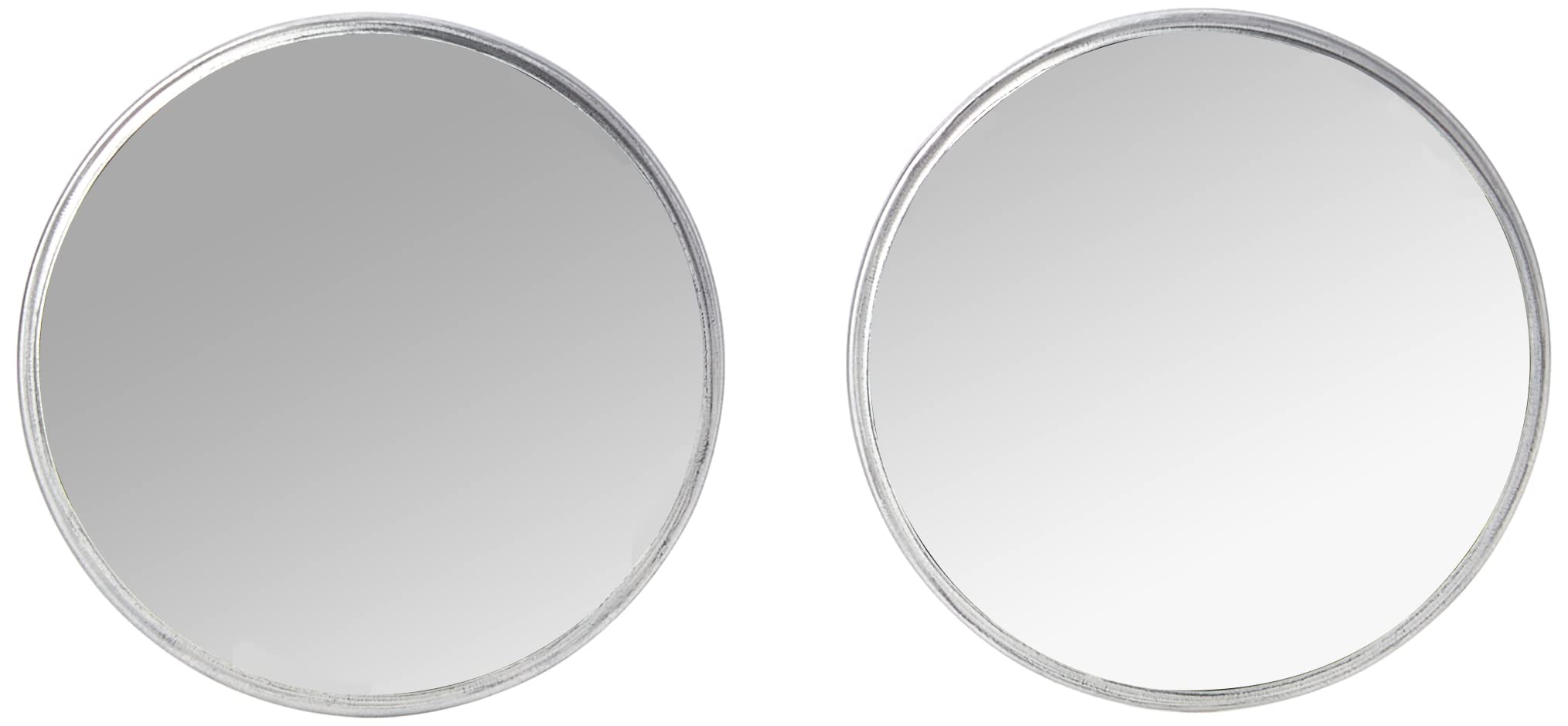 Summit RV-16P Circular Blind Spot Mirror (pack of two mirrors) Convex Mirror, Stick On Blindspot Mirror, Weiß