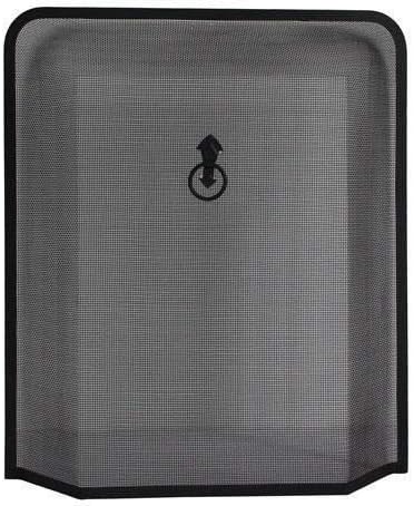 Srendi Black Fireside Fireguard Spark Guard Fire Screen 62cm High