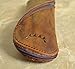 Genuine Leather Pen & Pencil Case with Zipper Close by Timber Ridge (Brown)