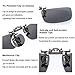 ELIVWR Nighttime Glasses for Men and Women, Anti Glare Eyewear Classic Round Night-driving Glasses (A6-Grey Polarized Lens+yellow Night-Vision Glasses)