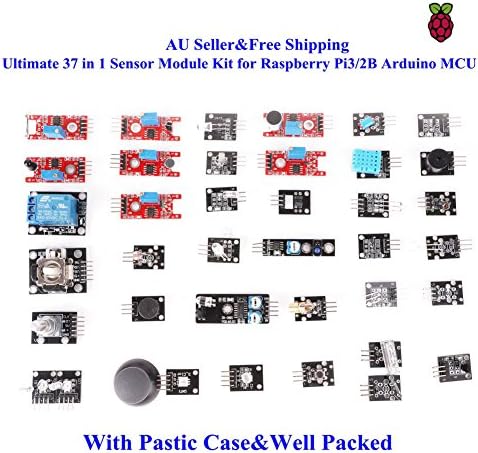 Zehui Trade Upgraded 37 in 1 Sensor Modules Kit for Raspberry Pi3/2B Arduino MCU Education