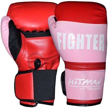 Hitman Fighter Red Boxing Gloves Size-Large