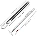 Bememo Glass Tool Kit Includes 1 Piece 5.5 Inches Tungsten Scribe Engraving Pen, 1 Piece Pencil Oil Feed Carbide Tip Glass Cutter, 1 Extra Replacement Head and 1 Oil Dropper