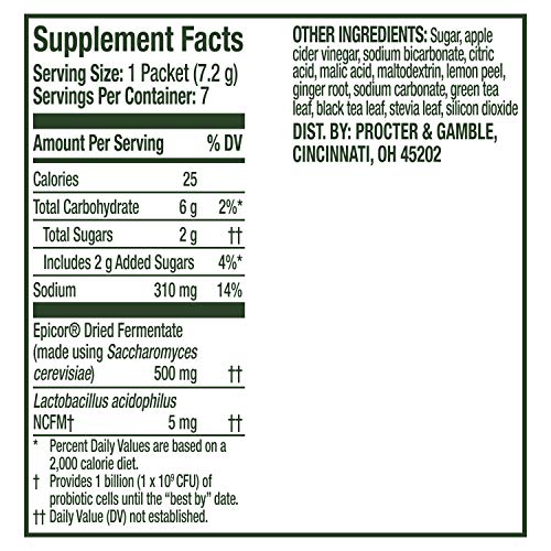 Align Kombucha OntheGo Live Probiotics with Fermented Yeast to