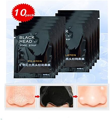 Oligex(TM) 10pcs/lot Face Care Facial Minerals Mud Membranes Clay Mask Strips Cleaner Nose Pore Blackhead Acne Remover Mask