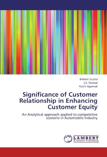 Significance of Customer Relationship in Enhancing Customer Equity: An Analytical approach applied to competetive scenerio in Automobile Industry