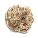 Messy Hair Bun Extensions Synthetic Updo Chignons Donut Elastic Bride Bun Ponytail Scrunchy Hairpiece Wig Accessory for Women 35g Dark Blonde Mix Bleach Blonde-Mediumthumb 1