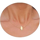 Aswinfon Manta Ray Necklace 18K Gold Plated Layered Zircon Dainty Surfer Women Necklaces Little Mermaid Waterproof Beach Christmas Jewelry Gifts for Hers Teens