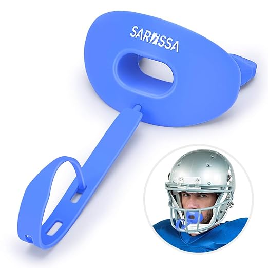 Buy Mouthguard Lip Protector, Football Sport Mouth Guard with Detachable Helmet Strap for Kids