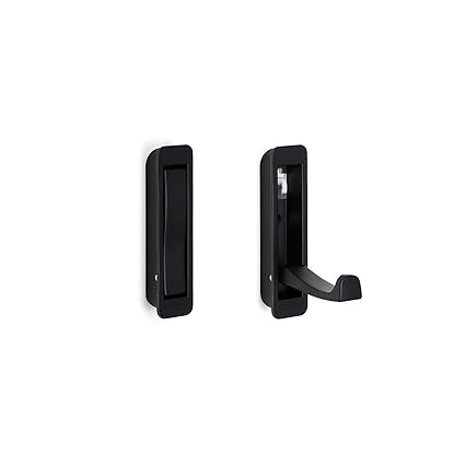 Modern Wandpaneel-Kleiderhaken Foldable Garderoben-Haken Black Fold up