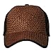 Straw Trucker Cap-Brown Brown OSFM