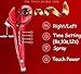 Hair Curler Curly Curling Iron by Rejawece – Professional Salon Hair Styling Curling Wand with Automatic Steam Spray - Red