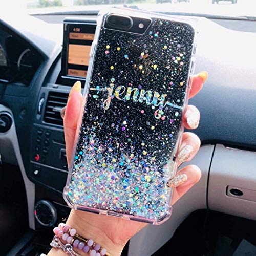 Name personalization holographic silver glitter Phone case for iPhone case and Samsung galaxy case, New iPhone Xs case 5.8, iPhone Xs Max case 6.5, iPhone XR case 6.1, iPhone X case