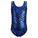 HOZIY Black Gymnastics Bodysuit for Girls Size 7-8 7/8 Years Old Blue Roses Biketard