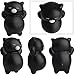 Outee 5.3 Inch Jumbo Cat Squishies Slow Rising Toys Cat Kawaii Squishies Soft Slow Rising Squeeze Toys, Black