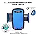 Car Holder Universal Windshield Cell Phone Holder Cradle Flexible 360 Rotating Car Mount for almost Smartphone - iPhone 7 7Plus Galaxy S7 S7Edge LG HTC up to 7 inches Device - Blue