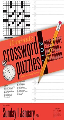 10-Minute Crossword Puzzles Notepad + Calendar 2017