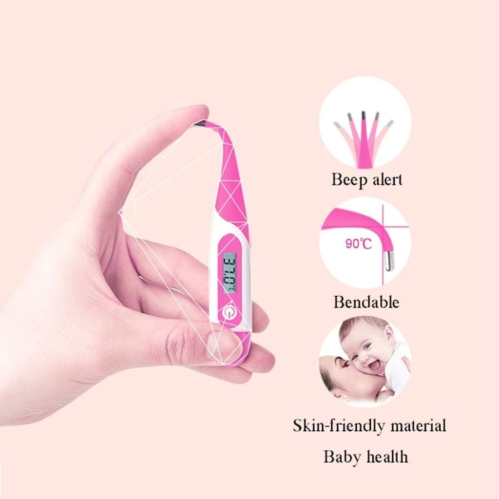 Xz max Thermom/&egrave;tre Thermom/&egrave;tre /&eacute;lectronique Rose Adulte Enfant Fille sans Mercure Underarm//orale//Rectal pr/&eacute;cise de la temp/&eacute;rature de Mesure