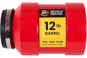 MJR Tumblers 2/3 Gallon Rock Tumbler Barrel - Replacement Barrel for Tumbling, Rock Polisher Tool, 12 lb