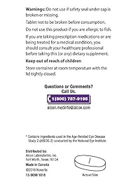 Systane icaps Suplemento vitamínico y mineral de ojos, AREDS 2 °Fórmula, 90 comprimidos recubiertos