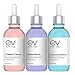 Earth Vibes Anti Aging Skin Care Set - Best Natural Anti Wrinkle Serum Set, Dark Spot Corrector, Reduce Hyperpigmentation, Acne Scars, Age Spots - Hyaluronic, Retinol, Vitamen C Serums - 3 X 1 Ounce 