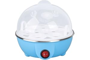 Rapid Egg Cooker, Electric Egg Cooker with Auto Shut Off, Soft Boiled Eggs, Poacher, Omelet Maker, Anti Dry Burning Egg Poach