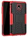 Yiakeng Galaxy J7 Refine Case - Shockproof Protective with Kickstand for Samsung J737V, J737T (Red)