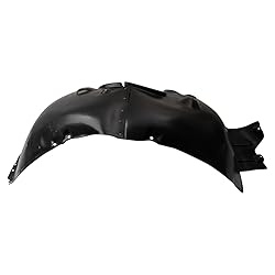 TRQ Front Left Inner Fender Liner Black Drivers