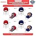 Nickelodeon Boys' Paw Patrol Baseball Cap - 2 Pack Chase, Marshall, Rubble Curved Brim Strap Back Hat (2T-7), Size 2-4T, Paw Patrol Blue/Red