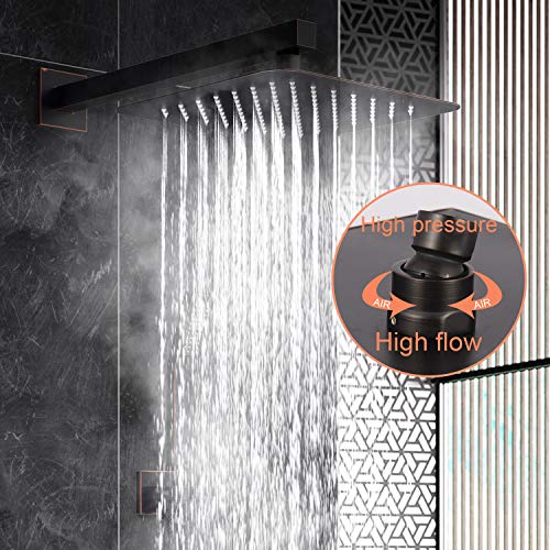 SR SUN RISE Oil Rubbed Bronze Shower System 10 Inches Square Shower