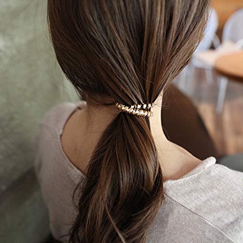 40PCS Spiral Hair Ties, Coil Hair Ties, Phone Cord Hair Ties, Hair Coils Ponytail Holder Hair Accessories for Women Girl - Thumbnail 7